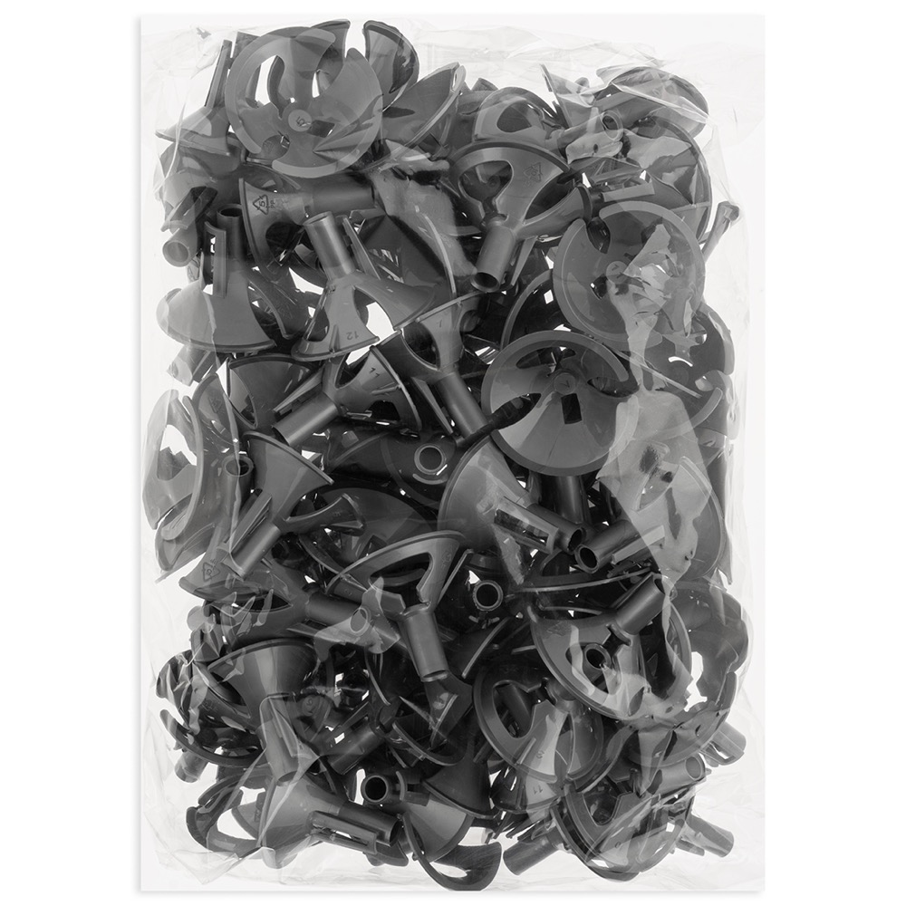 Насадки, с боковым зажимом, Серебро, Металлик, 100 шт. 2