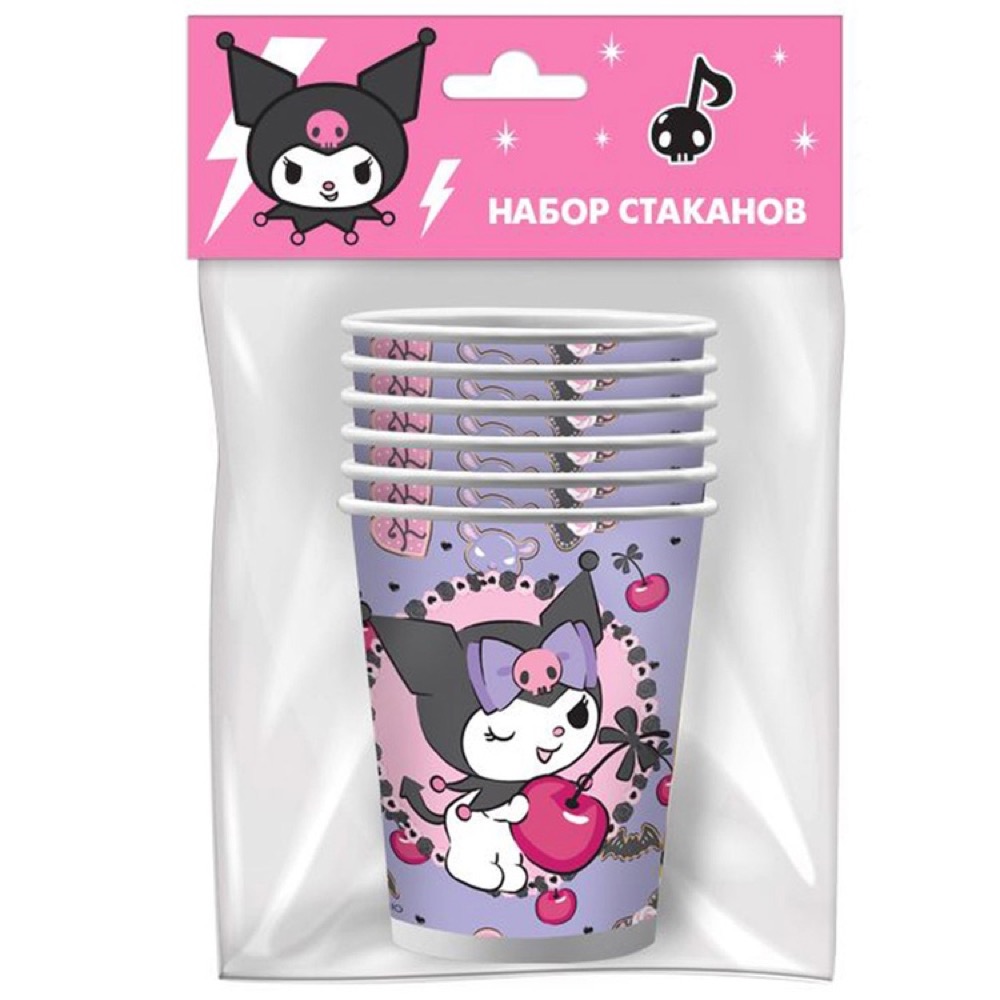Стаканы (250 мл) Kuromi, 6 шт. 2