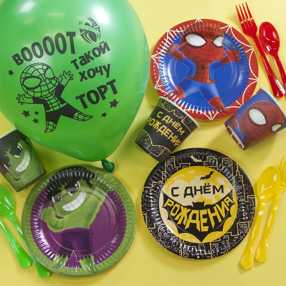 Стаканы (250 мл) Героическая тема №1, 6 шт. 2