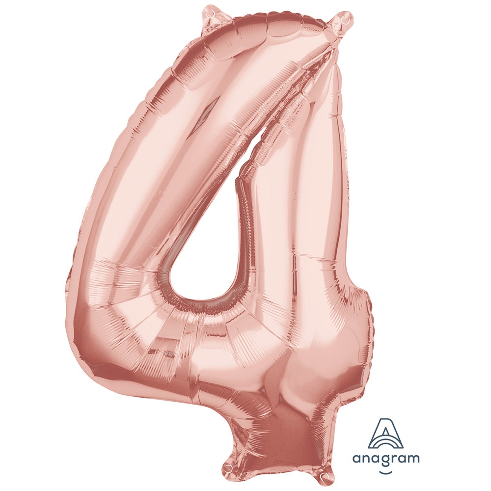 А ЦИФРА 4 26" Rose Gold