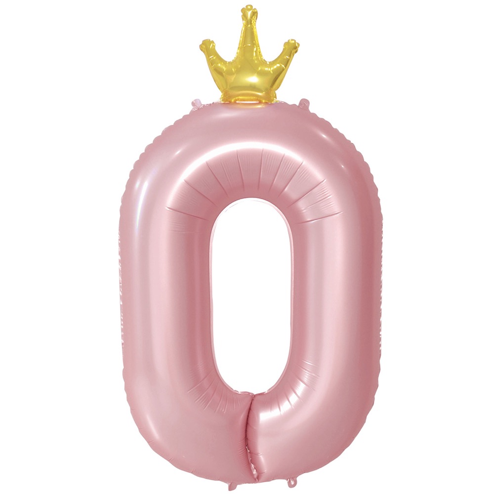 К ЦИФРА 0 45" Pink Корона