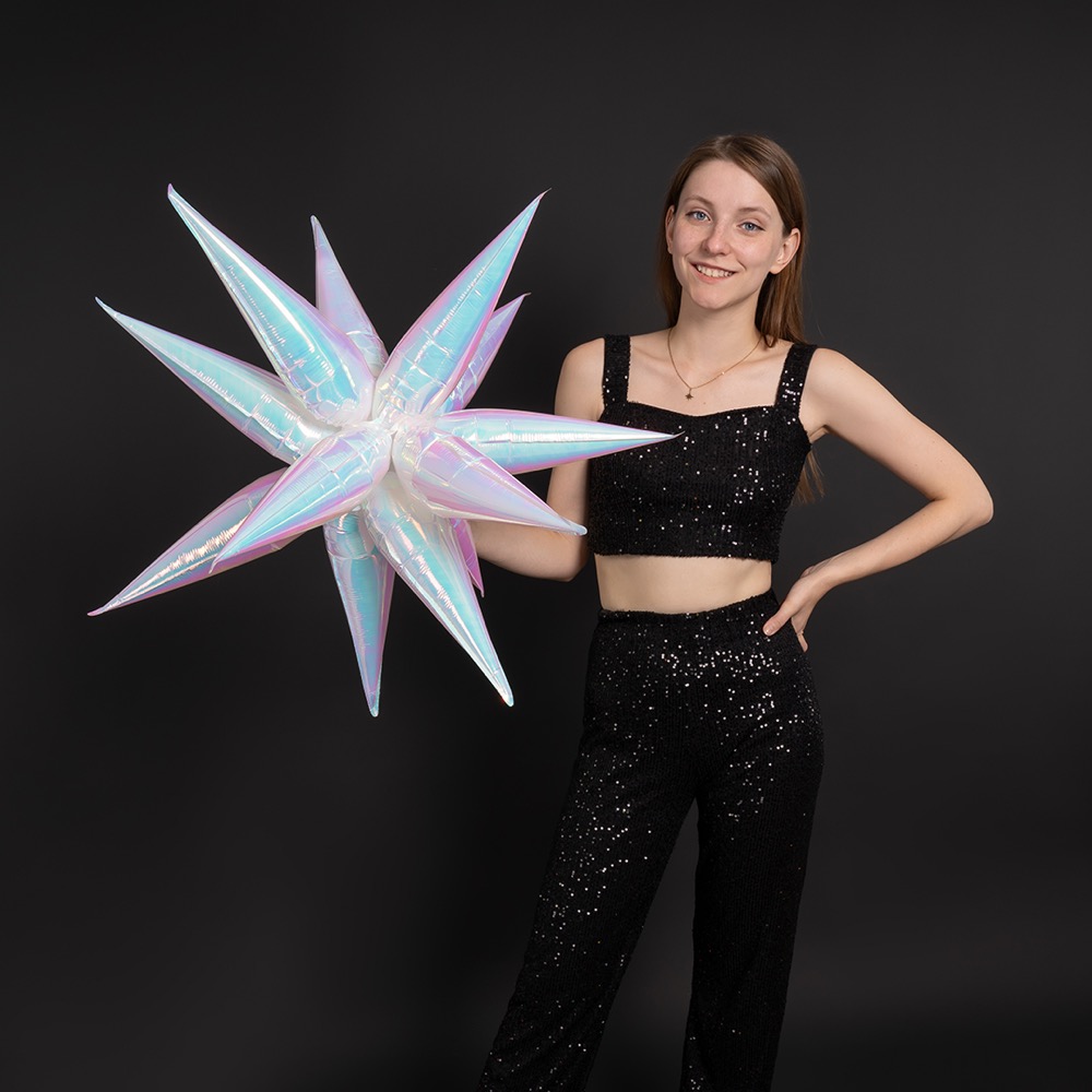 Falali 3D (26''/66 см) Звезда, Составная, Жемчужный, Хамелеон, 1 шт. в уп. 5