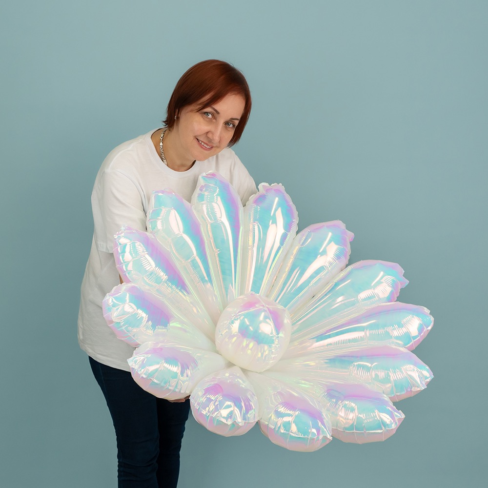 Falali 3D (40''/102 см) Звезда, Составная, Жемчужный, Хамелеон, 1 шт. в уп. 4