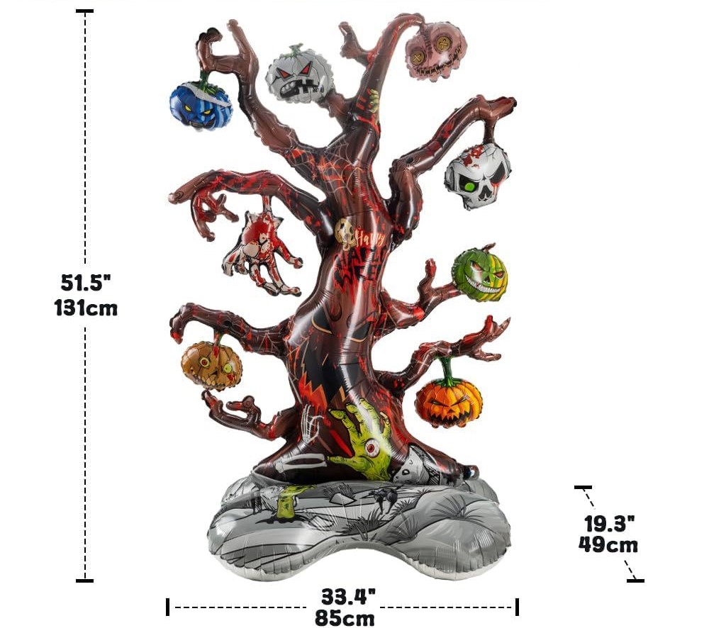 Falali 3D (51''/130 см) Фигура на подставке, Дерево на Хэллоуин, 1 шт. в уп. 2
