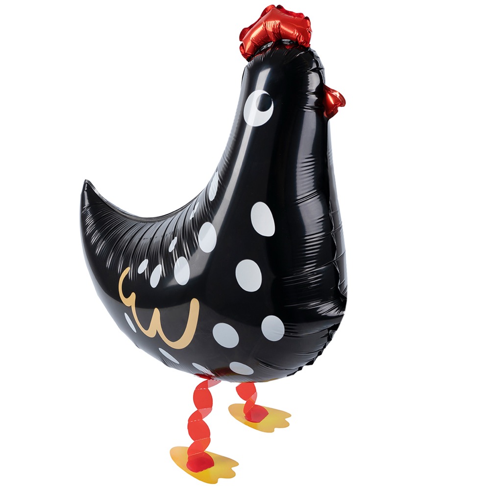 Falali 3D (23''/58 см) Ходячая Фигура, Курица, Черный, 1 шт. в уп.