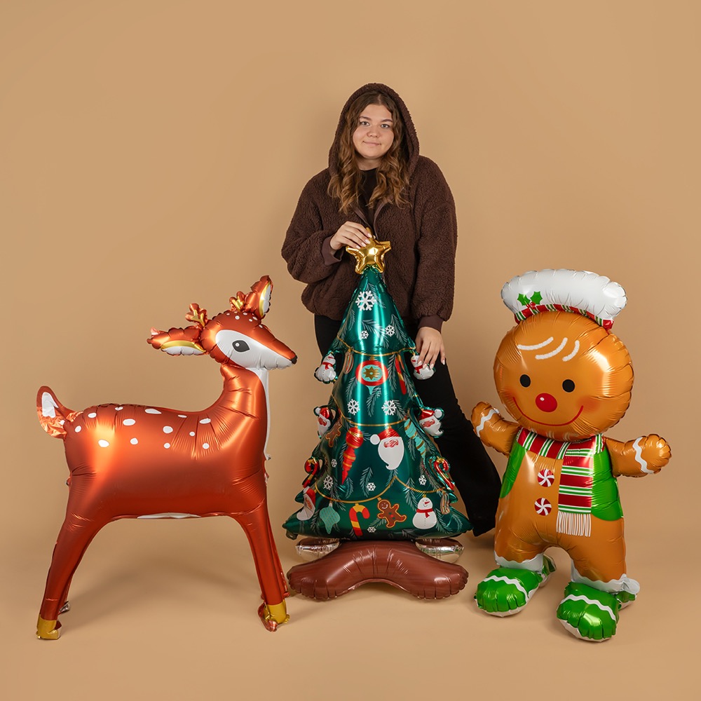 Falali (61''/155 см) Фигура 3D, Пряничный человечек, 1 шт. в уп. 7
