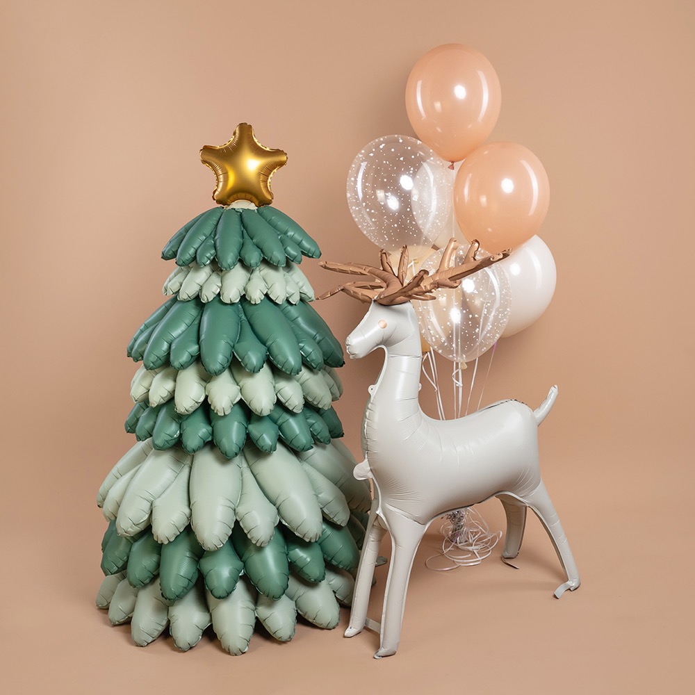 Falali (49''/124 см) Фигура 3D, Олень, Бежевый, Сатин, 1 шт. в уп. 5