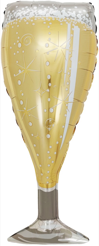 Falali (39''/99 см) Фигура, Бокал, Искрящееся Шампанское, 1 шт. в уп.
