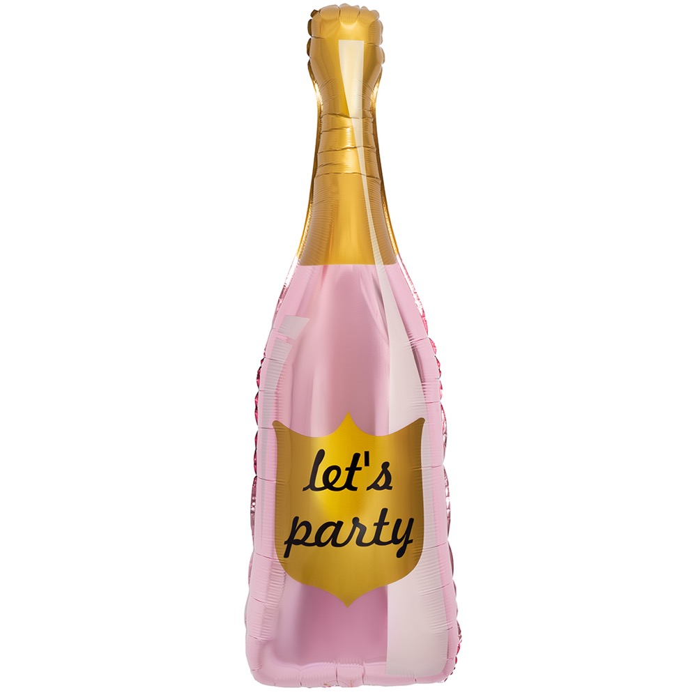 Falali (35''/89 см) Фигура, Бутылка Шампанское, Let`s Party, Розовый, 1 шт. в уп.