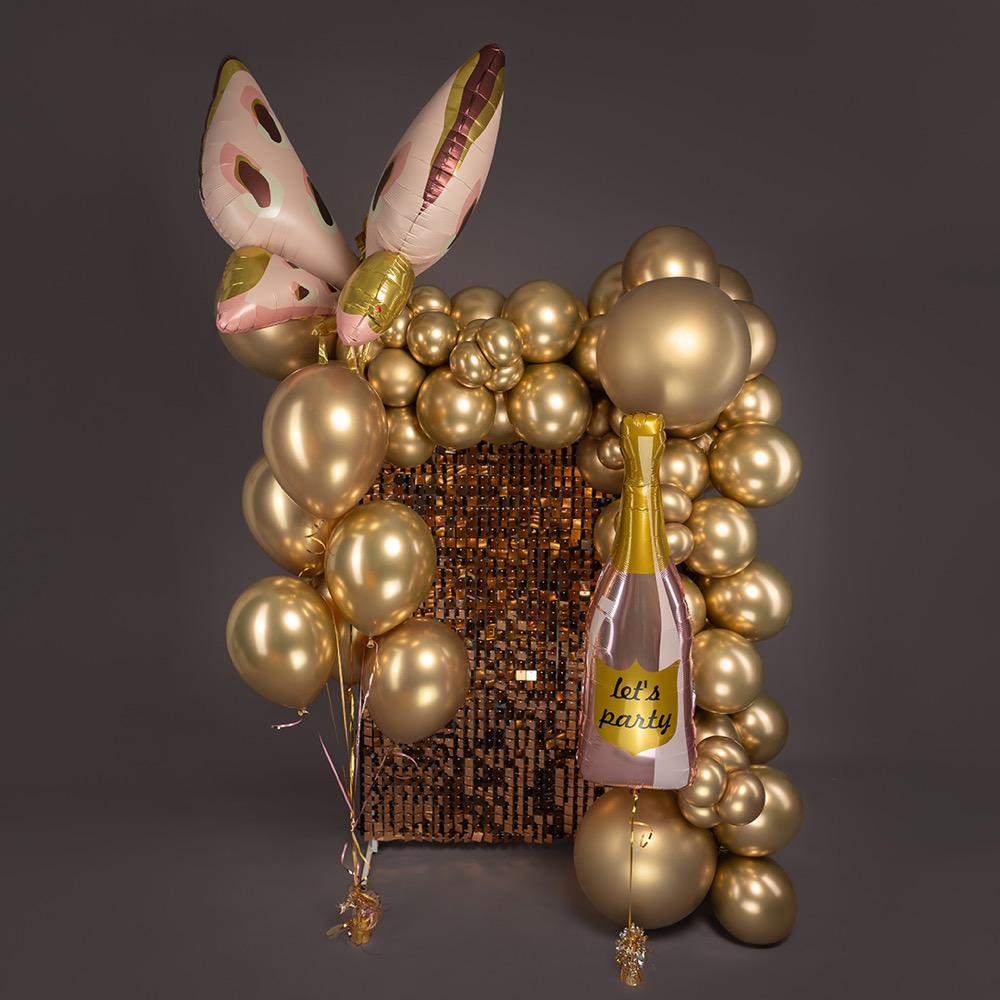 Falali (35''/89 см) Фигура, Бутылка Шампанское, Let`s Party, Розовый, 1 шт. в уп. 3