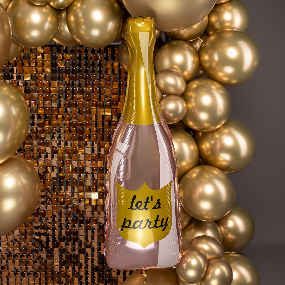 Falali (35''/89 см) Фигура, Бутылка Шампанское, Let`s Party, Розовый, 1 шт. в уп. 4
