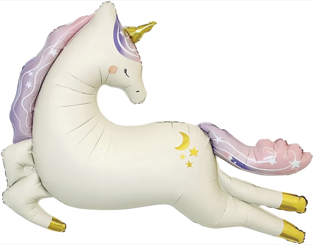 Falali (45''/114 см) Фигура, Нежный единорог, Сатин, 1 шт. в уп.