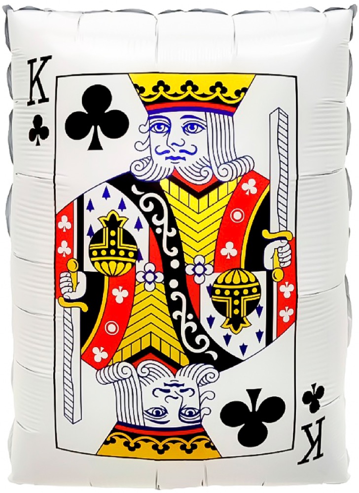 Falali (22''/56 см) Фигура, Покер, Карта Король Треф, 1 шт. в уп. (цв.этик.)
