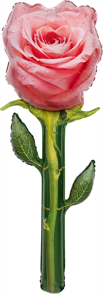 Falali (59''/150 см) Цветок, Роза, Люкс, Розовый, 1 шт.