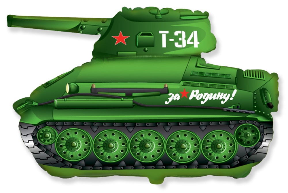Flexmetal (31''/79 см) Фигура, Танк Т-34, Зеленый, 1 шт.