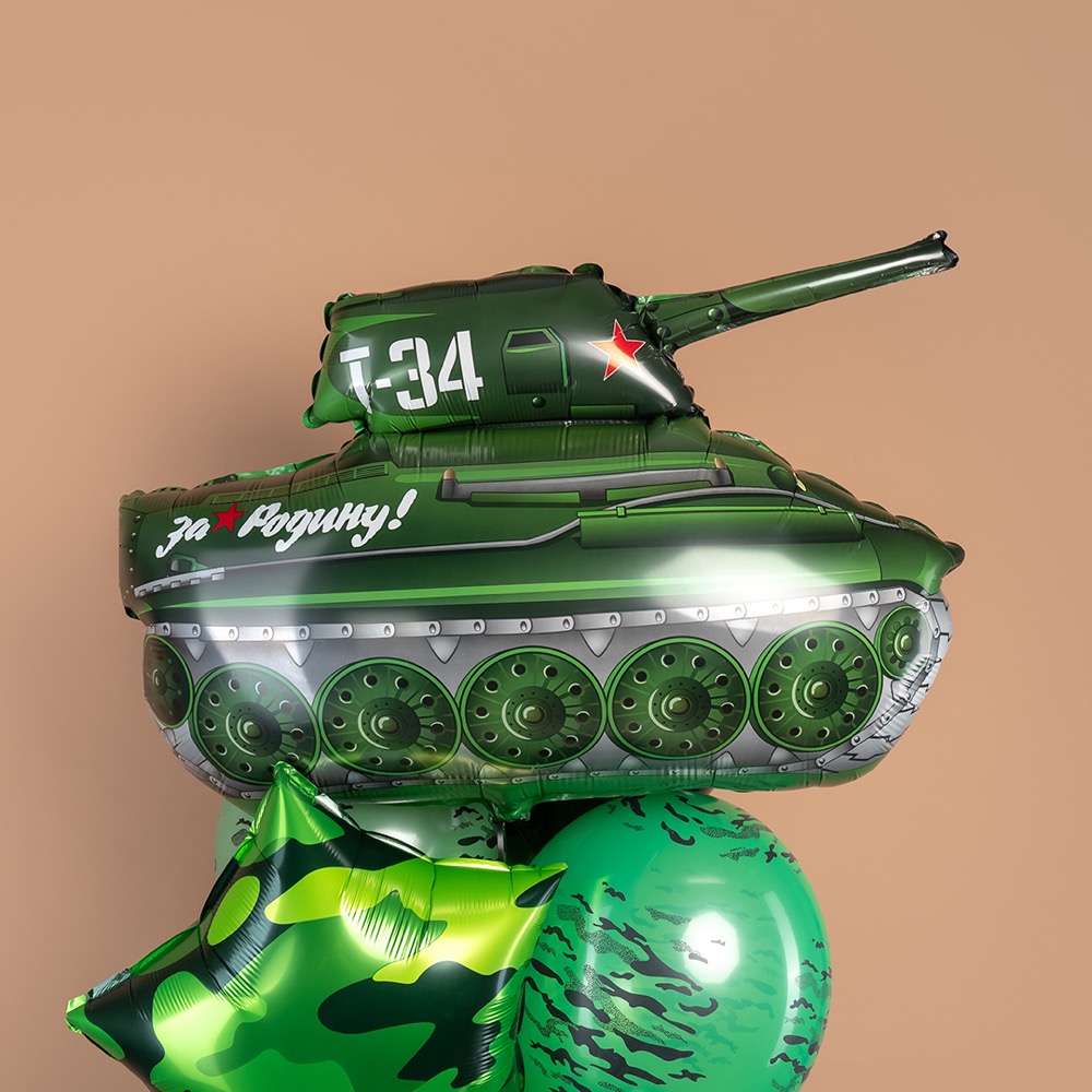 Flexmetal (31''/79 см) Фигура, Танк Т-34, Зеленый, 1 шт. 3