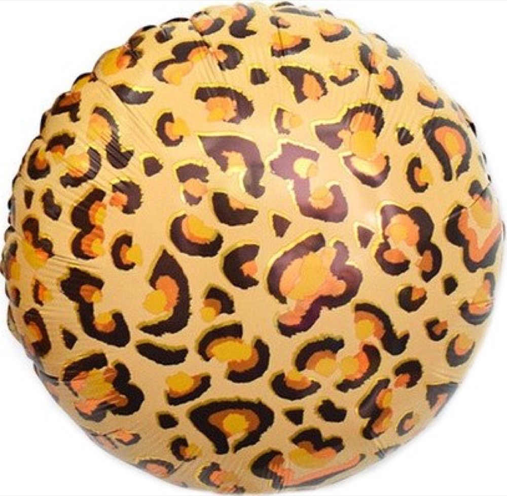 Falali (18''/46 см) Круг, Сафари, Леопард, 1 шт. в уп. (цв.этик.)