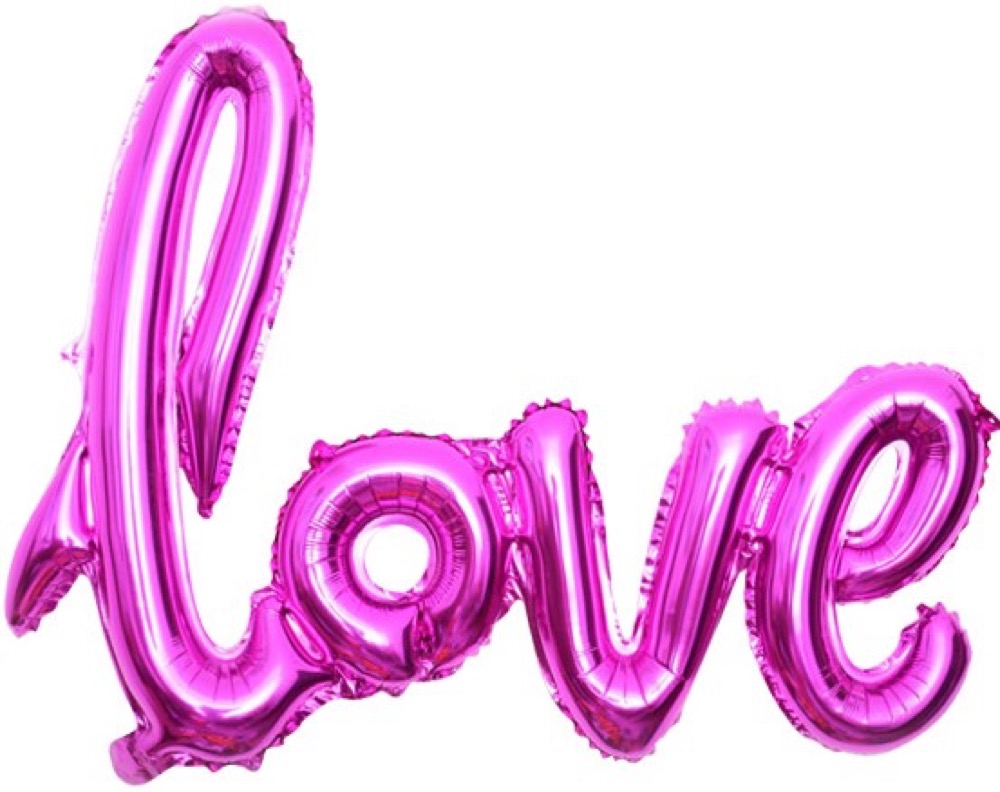 Falali (22''/56 см) Буква, Надпись "Love", Фуше, 1 шт.