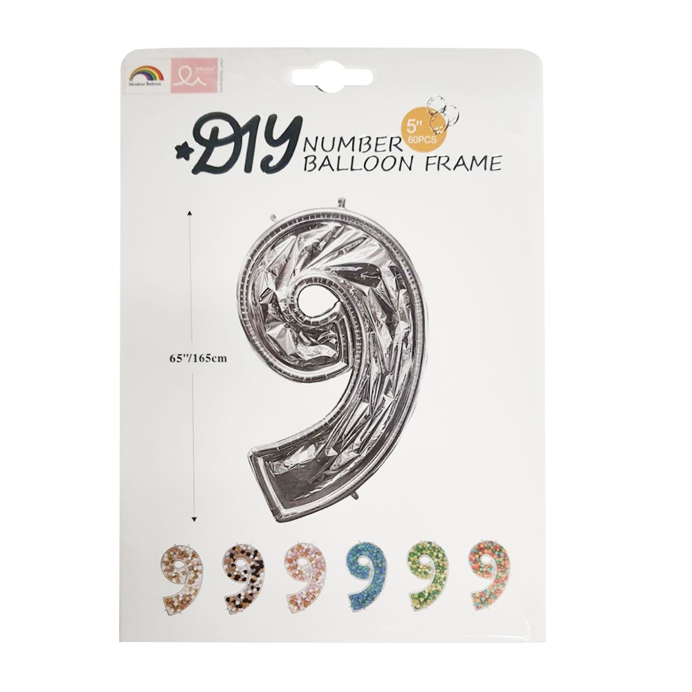 Falali (65''/165 см) Цифра, 9 Каркасная, 1 шт. в уп. 5