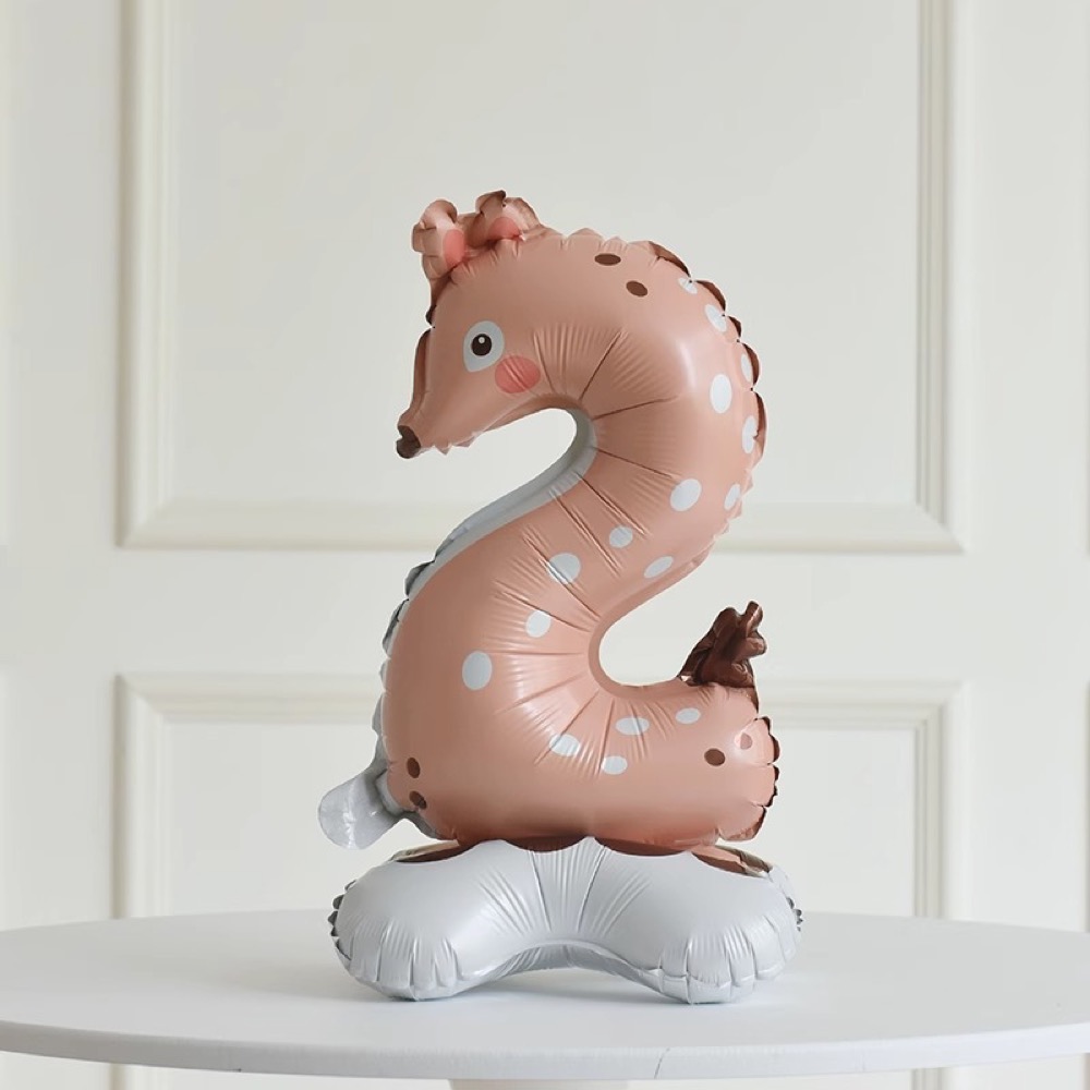 Falali (23''/58 см) Цифра на подставке, 2 Зверята, Олень, 1 шт. в уп. 8
