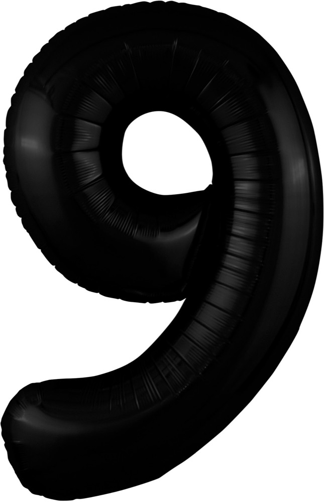 Agura (40''/102 см) Цифра, 9 Slim, Черный блеск, 1 шт. в уп.