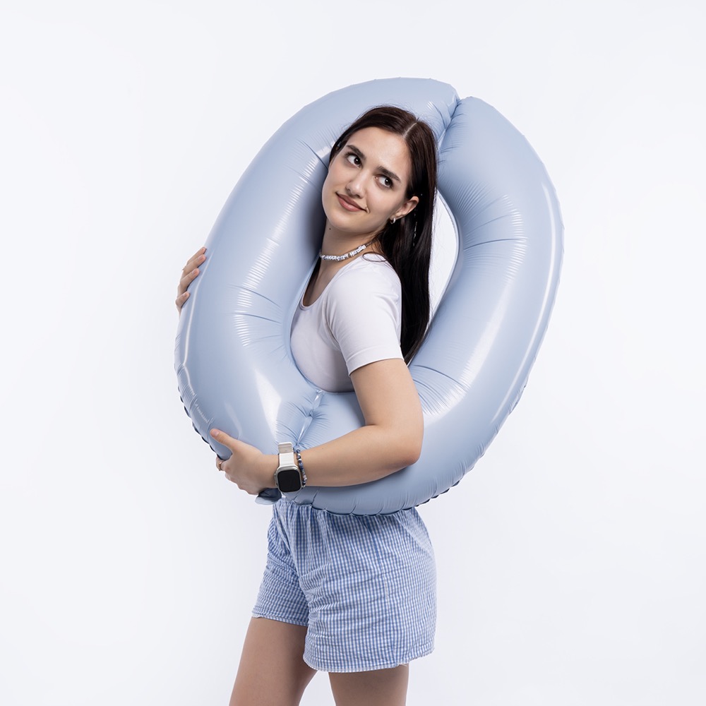 Agura (40''/102 см) Цифра, 0 Slim, Небесный, 1 шт. в уп. 5