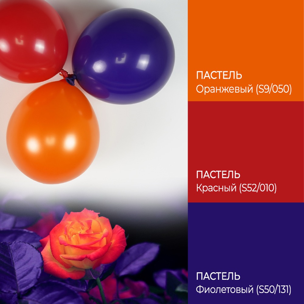 512 (10''/25 см), Фиолетовый, пастель, 100 шт. 2